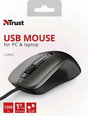 Productafbeelding van 23733 TRUST Carve Maus met 3 knoppen