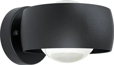 Produktbild von EGLO LED Außen Wandlampe Treviolo 1, Außenleuchte, LED Wandleuchte aus Aluminium-Guss in Schwarz und Kunststoff in Weiß, LED Außenlampe warmweiß, IP44