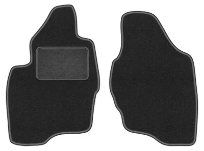 Productafbeelding van Velours voormatten voor Mitshubishi Pajero III 1999-2006 – 2-delig, grafiet, op maat – Wielganizator LUX