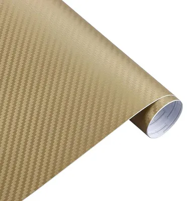 Zdjęcie produktu dla Folia samoprzylepna winylowa, trwały materiał PVC, łatwa aplikacja, kolor złoty, wymiary 40x152 cm