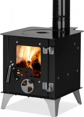 Produktbild von Garten-Ofen "Tiny" mit Herdplatte, Zeltofen, Terrassenofen, Camping, Outdoor-Kamin