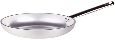 Aluminium Bratpfanne 40 cm, 9,5 l, induktionsgeeignet, Silber
