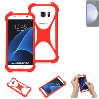 Produktbild von K-S-Trade Handy-Hülle kompatibel mit Samsung Galaxy S23 FE Exynos Schutz-Hülle Bumper Silikon Schutz Hülle Cover Case Silikoncase Silikonbumper TPU
