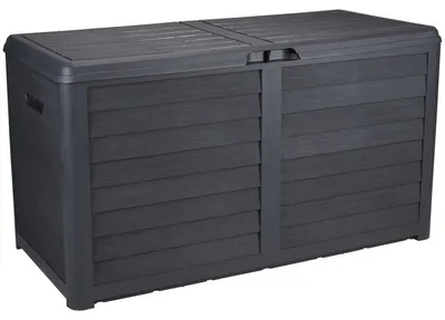 Image de Lifetime Garden Coffre à coussins de jardin - Coffre à coussins - Coffre de rangement de jardin - 420 l - 117,3 x 65,3 x 54,8 cm - Noir