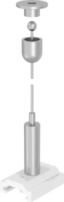 Productafbeelding van EGLO SEILOPHANGER, 3 meter, voor aansluiting op een 3-fasen rail, wit, 1 stuk.