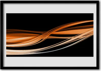 Produktbild von Bild 100x70 MDF-Rahmen Wandkunst Waves Kunst Abstrakte Kunst