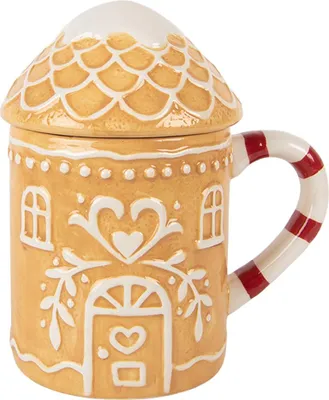 Produktbild von Clayre & Eef Tasse Lebkuchenhaus 350 ml Braun Keramik