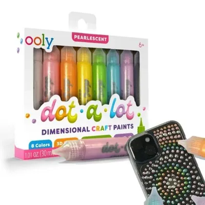Zdjęcie produktu dla Farbki Dot-a-Lot Perłowe 8 kolorów - ooly