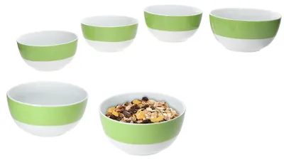 Zdjęcie produktu dla 6x Variant Green miska Ø14,3cm 450ml porcelana 6 osób Sałatka zbożowa Deser