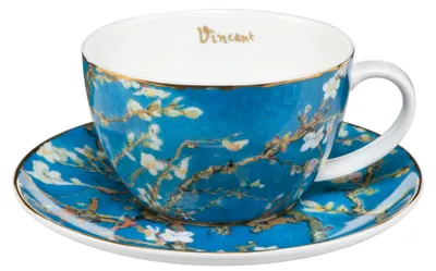 Obrázok produktu pre Goebel Van Gogh Šálka na čaj s podšálkou Mandľovník 0,25 l.