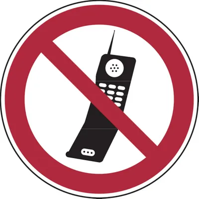 Produktbild von Dreifke® Alu-Schild, geprägt "Handy benutzen verboten", Ø20cm, 1 Stück, Praxi...
