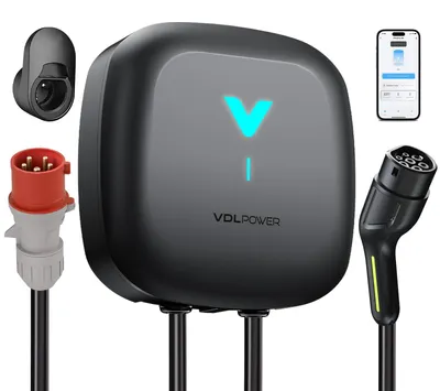 Obrázek produktu pro Nabíjecí stanice pro elektromobily – Wallbox – 22 kW, typ 2 – pro montáž na zeď