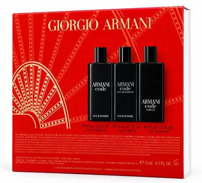 Obrázok produktu pre Giorgio Armani Code – pánska toaletná voda, darčeková sada – 3 × 15 ml, Obrázok generovaný UI