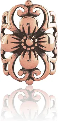 Produktbild von Ear Cuff Chirurgenstahl rosévergoldet mit Blüte