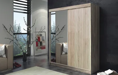 Image de Armoire, placard, meuble haut, design moderne, bois beige, meubles pour chambre