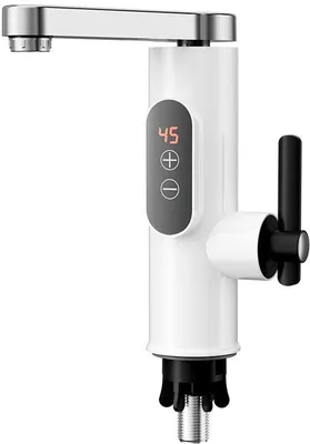 Obrázok produktu pre Elektrický vodovodný kohútik s prietokovým ohrievačom, elektrickým ohrevom, kohútikom, nastaviteľnou teplotou 30–55 °C, do kuchyne, 230 V, kohútik z nehrdzavejúcej ocele