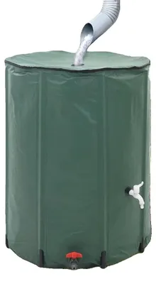 Imagen del producto de Depósito para la recogida de agua de lluvia, con una capacidad de 750 litros, diseño plegable, color verde militar