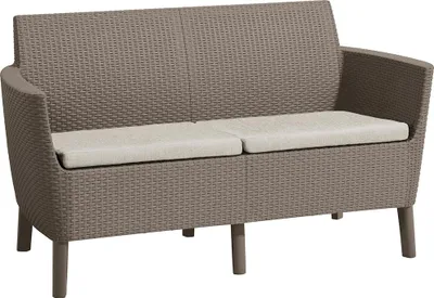 Produktbild von KETER Salemo 2-Sitzer-Gartensofa – Cappuccino