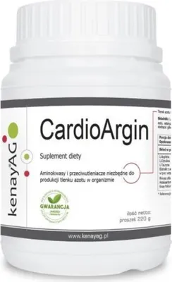 Zdjęcie produktu dla Suplementy diety Kenay Cardioargin 220 G BI3052