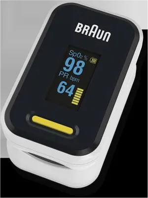 Obrázok produktu pre Braun YK-81CEU Pulsoximeter Schwarz - Edelstahl