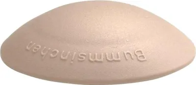 Produktbild von 4 Stück Home Xpert Türstopper, Türpuffer BUMMSINCHEN, Ø 40 mm Höhe: 12 mm, beige, aus Kunststoff