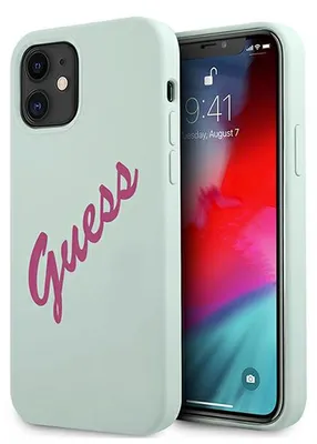 Image de Guess Guhcp12Slsvsbf Iphone 12 Mini5,4 Niebieski Fuksja/Blue Fuschia Hardcase Silicone Vintage