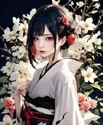 Image de NORIMPEX Peinture au diamant Fille en kimono 30x40cm