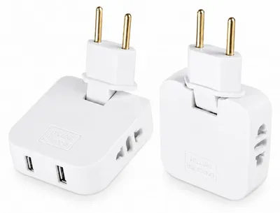 Obrázok produktu pre Plochá zásuvková skrinka s 2 zásuvkami a 2 USB portami, 2500 W