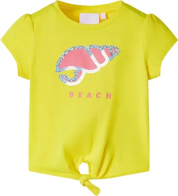 Produktbild von Design Kinder-T-Shirt Gelb 128, Langarmshirts 2024 Neu