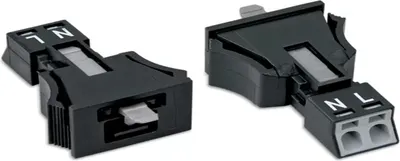 Obrázok produktu pre Wago 890-712, Čierna, Polyamid, IP20, IP40, 16 A, -35 - 85 °C, 19,8 mm