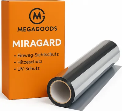 Produktbild von Spiegelfolie Fenster Einweg Sichtschutz Hitzeschutz UV-Schutz DE.