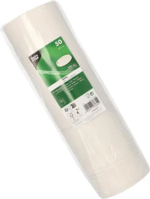 Produktbild von Deckel für Trinkbecher aus Pappe Ø 9 cm, weiß – 500 Stück, umweltfreundlich & kompostierbar