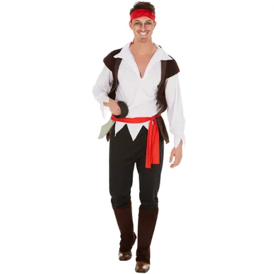 Produktbild von dressforfun® Herrenkostüm Pirat Kapitän Ringelbart