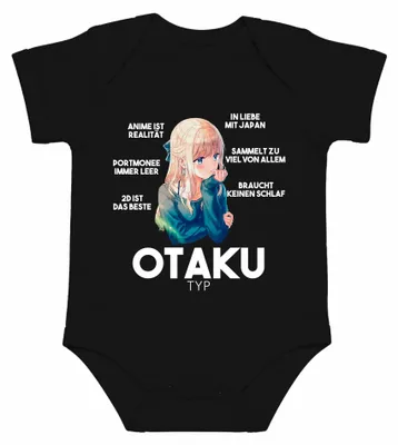 Imagen del producto de OTAKU TYP: El anime es la realidad. Cartera siempre vacía. Japón. Y2K. Body para bebé, color , talla 6/12