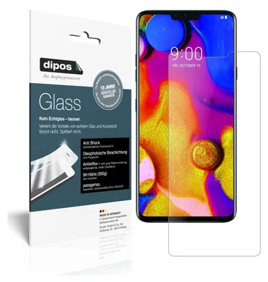 Produktbild von 1+1x Schutzfolie für LG V40 ThinQ matt - Anti-Shock 9H Folie dipos Glass