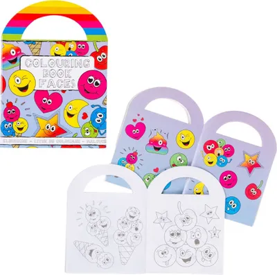 Image de Petit livre de coloriage avec des motifs de smiley et des autocollants
