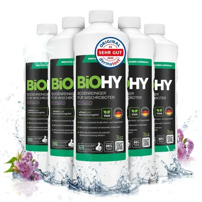 Produktbild von BiOHY Bodenreiniger Wischroboter 6x1L Frühlingsduft Saugroboter Parkett Laminat