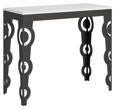 Immagine prodotto di Consolle Allungabile 90-196x40x77 cm in Nobilitato Bianco