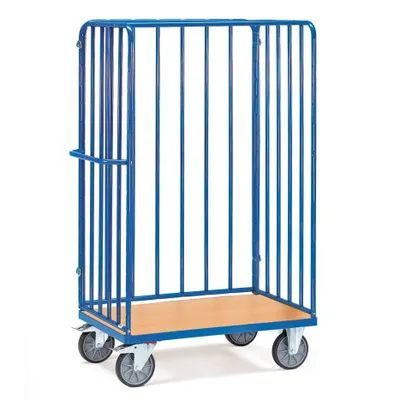 Produktbild von fetra 8383-1, Stahl, Transportwagen, Blau, 600 kg, 4 Rad/Räder, 20 cm