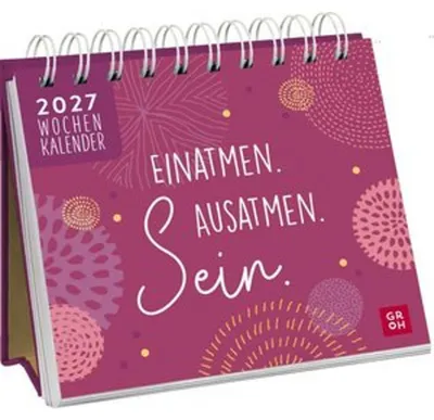 Obrázek produktu pro Mini týdenní kalendář 2027: Nadechnout se. Vydechnout. Být.