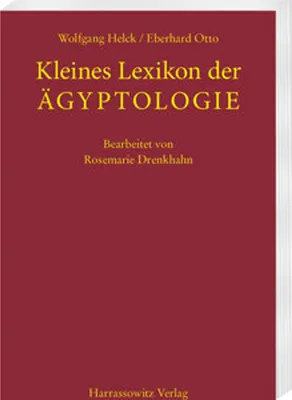 Produktbild von Kleines Lexikon der Aegyptologie