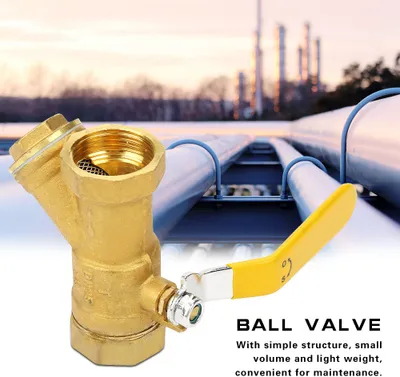 Obrázok produktu pre Y typ mosadzného filtračného guľového ventilu 1 BSP DN25 vnútorný závit pre vodu plyn olej