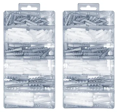 Produktbild von Set mit 276 Kunststoff-Wanddübeln in einer Schachtel (5-12 mm )