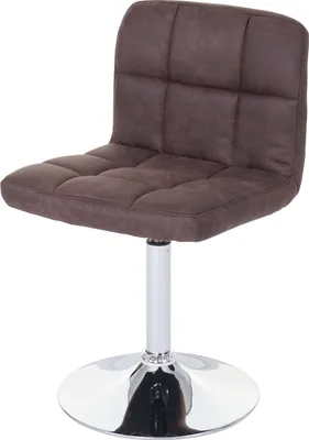 Produktbild von 6er-Set Esszimmerstuhl Kavala, Drehstuhl Stuhl, WildKunstleder Chrom  vintage dunkelbraun