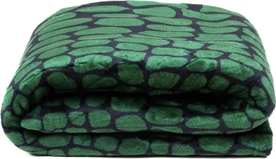 Obrázek produktu pro Příjemná deka - 170x210 cm - Zeleno-černá - Deka - pratelná - Fleecová deka - ALLIGATOR