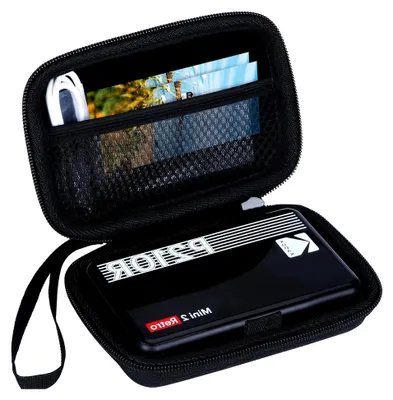 Produktbild von Hartschutzhülle für Kodak Mini 2 Retro 4PASS und Kodak Mini Shot 2 Retro 4Pass Fotodrucker (Schwarz)