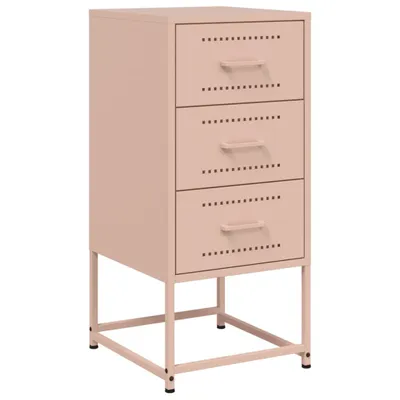 Obrázok produktu pre Nočný stolík ružový 36x39x78 cm oceľ
