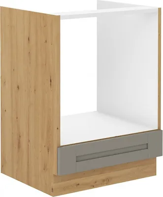 Produktbild von Herdschrank LAILI – Breite 60 cm, Hellgrau / Eiche Artisan