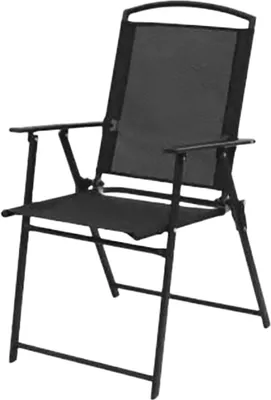 Immagine prodotto di Sedia MANINI, nera, da giardino, pieghevole, 58x63x93 cm