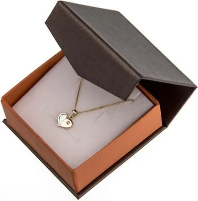 Produktbild von SILBERKETTEN STORE Panzerkette 1mm mit Herzanhänger - 585 Gold, Länge wählbar - 60cm